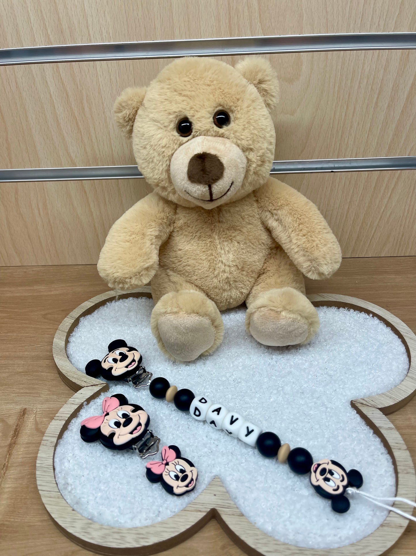 Attache tétine Mickey/Minnie