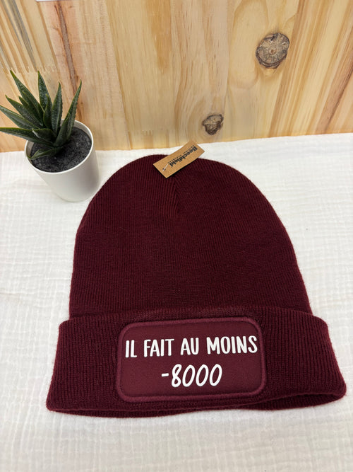 Bonnet Il fait au moins -8000