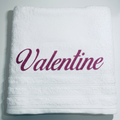 Serviette de bain Prénom